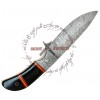 Rebel Wolf Tribal Islander Damascus Steel Forged Handmade Full Tang Knife